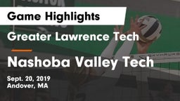 Greater Lawrence Tech  vs Nashoba Valley Tech  Game Highlights - Sept. 20, 2019