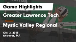 Greater Lawrence Tech  vs Mystic Valley Regional  Game Highlights - Oct. 2, 2019