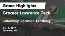 Greater Lawrence Tech  vs Fellowship Christian Academy Game Highlights - Oct. 4, 2019