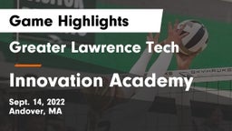 Greater Lawrence Tech  vs Innovation Academy Game Highlights - Sept. 14, 2022