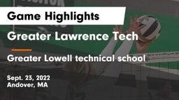 Greater Lawrence Tech  vs Greater Lowell technical school Game Highlights - Sept. 23, 2022