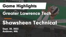 Greater Lawrence Tech  vs Shawsheen Technical Game Highlights - Sept. 30, 2022