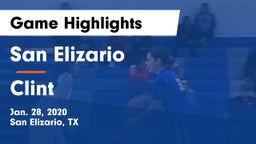 San Elizario  vs Clint  Game Highlights - Jan. 28, 2020