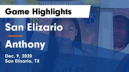 San Elizario  vs Anthony  Game Highlights - Dec. 9, 2020