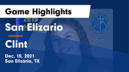 San Elizario  vs Clint Game Highlights - Dec. 10, 2021