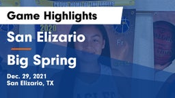 San Elizario  vs Big Spring Game Highlights - Dec. 29, 2021