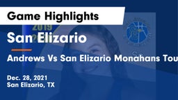 San Elizario  vs Andrews Vs San Elizario Monahans Tournament Game Highlights - Dec. 28, 2021