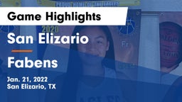 San Elizario  vs Fabens Game Highlights - Jan. 21, 2022