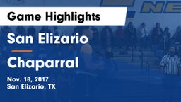 San Elizario  vs Chaparral  Game Highlights - Nov. 18, 2017