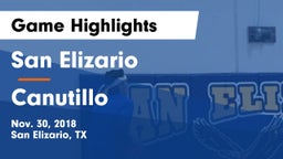 San Elizario  vs Canutillo  Game Highlights - Nov. 30, 2018