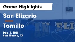 San Elizario  vs Tornillo  Game Highlights - Dec. 4, 2018