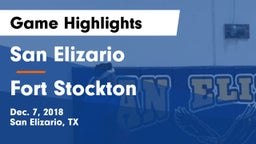 San Elizario  vs Fort Stockton  Game Highlights - Dec. 7, 2018