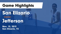 San Elizario  vs Jefferson  Game Highlights - Nov. 15, 2019