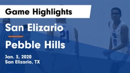 San Elizario  vs Pebble Hills  Game Highlights - Jan. 3, 2020