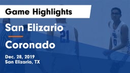 San Elizario  vs Coronado  Game Highlights - Dec. 28, 2019
