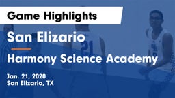 San Elizario  vs Harmony Science Academy Game Highlights - Jan. 21, 2020