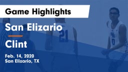 San Elizario  vs Clint  Game Highlights - Feb. 14, 2020