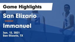 San Elizario  vs Immanuel Game Highlights - Jan. 12, 2021