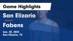 San Elizario  vs Fabens  Game Highlights - Jan. 20, 2023