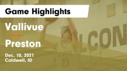 Vallivue  vs Preston  Game Highlights - Dec. 10, 2021