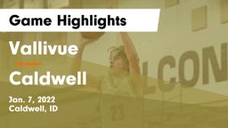 Vallivue  vs Caldwell  Game Highlights - Jan. 7, 2022