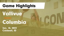 Vallivue  vs Columbia  Game Highlights - Jan. 18, 2022