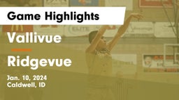Vallivue  vs Ridgevue  Game Highlights - Jan. 10, 2024