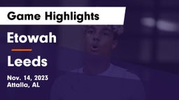 Etowah  vs Leeds  Game Highlights - Nov. 14, 2023