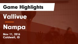 Vallivue  vs Nampa  Game Highlights - Nov 11, 2016