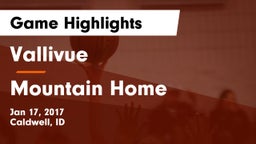 Vallivue  vs Mountain Home  Game Highlights - Jan 17, 2017