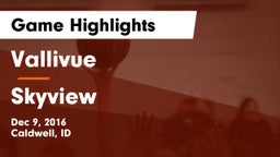 Vallivue  vs Skyview  Game Highlights - Dec 9, 2016