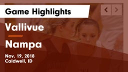 Vallivue  vs Nampa Game Highlights - Nov. 19, 2018