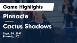 Pinnacle  vs Cactus Shadows Game Highlights - Sept. 28, 2019