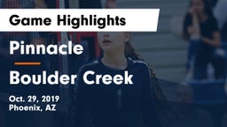 Pinnacle  vs Boulder Creek  Game Highlights - Oct. 29, 2019