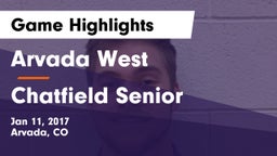 Arvada West  vs Chatfield Senior  Game Highlights - Jan 11, 2017