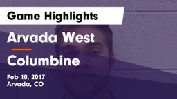 Arvada West  vs Columbine  Game Highlights - Feb 10, 2017