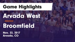 Arvada West  vs Broomfield  Game Highlights - Nov. 22, 2017