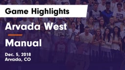 Arvada West  vs Manual  Game Highlights - Dec. 5, 2018