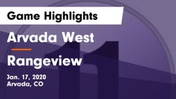 Arvada West  vs Rangeview  Game Highlights - Jan. 17, 2020