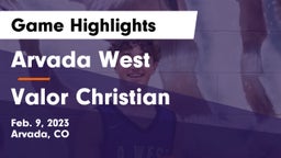 Arvada West  vs Valor Christian  Game Highlights - Feb. 9, 2023