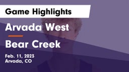 Arvada West  vs Bear Creek  Game Highlights - Feb. 11, 2023