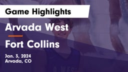 Arvada West  vs Fort Collins  Game Highlights - Jan. 3, 2024