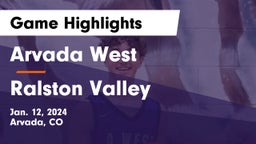 Arvada West  vs Ralston Valley  Game Highlights - Jan. 12, 2024