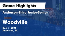 Anderson-Shiro Junior-Senior  vs Woodville  Game Highlights - Dec. 7, 2021
