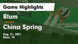 Blum  vs China Spring  Game Highlights - Aug. 21, 2021