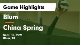 Blum  vs China Spring  Game Highlights - Sept. 10, 2021