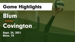Blum  vs Covington  Game Highlights - Sept. 24, 2021