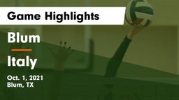 Blum  vs Italy  Game Highlights - Oct. 1, 2021