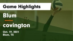 Blum  vs covington  Game Highlights - Oct. 19, 2021
