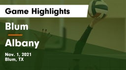 Blum  vs Albany  Game Highlights - Nov. 1, 2021